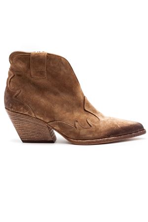 Stivaletto Texano in camoscio beige ELENA IACHI | E4740DUNE